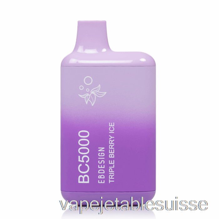 Vape Suisse Bc5000 Glace Triple Baie Jetable